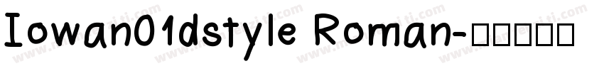 Iowan01dstyle Roman字体转换